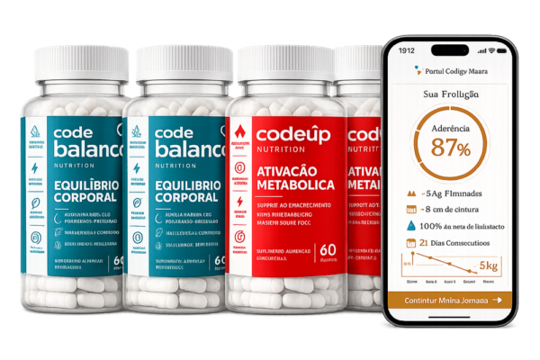 Code Balance + App Código Magra - 2 (Backup) Kit Premium — 2x Code Up + 2x Code Balance + App